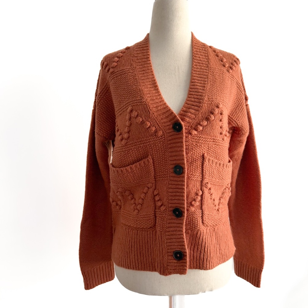 Madewell Rust Cardigan Sweater
